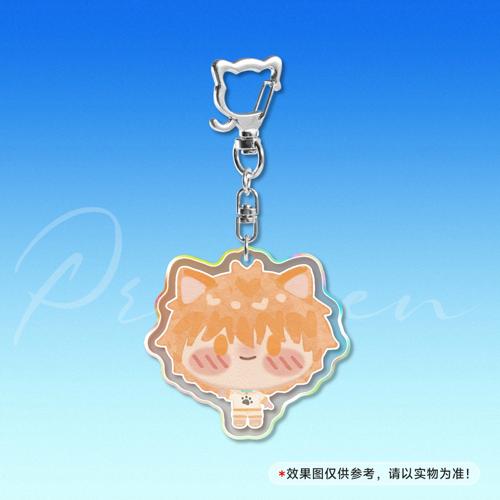 【御守小Q】5cm镭射板钥匙扣猫咪扣